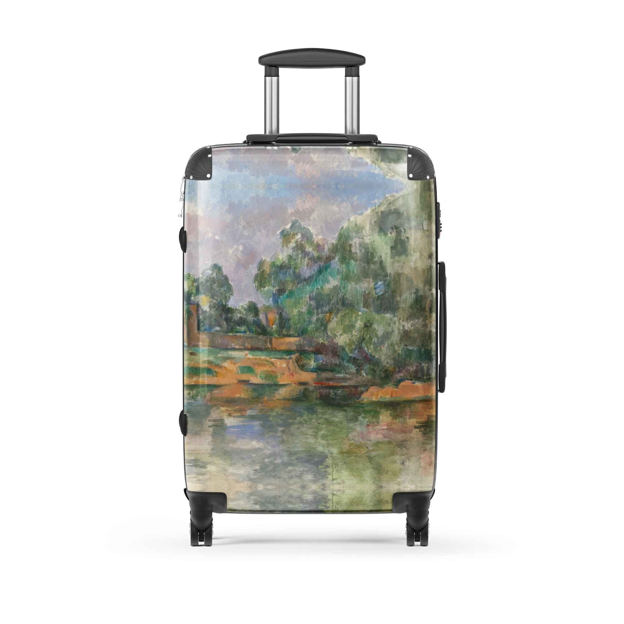 Paul Cezanne View of the Seine Reflections Hard-Shell Suitcase - Stylish and Durable Travel Companion - Rosetta Creative Boutique